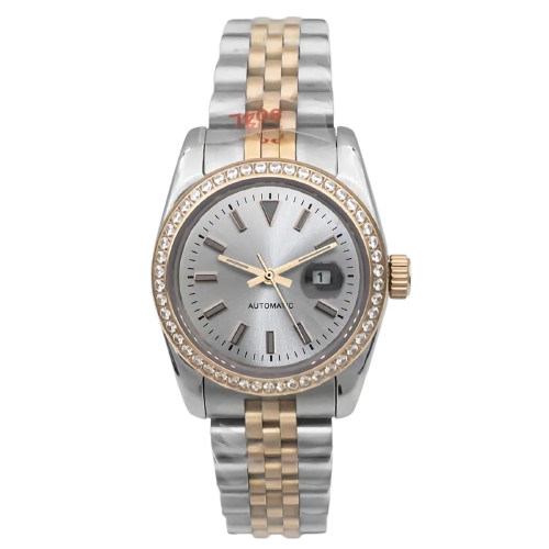 LADY-SEIKOJUST TWO TONE GREY DIAL