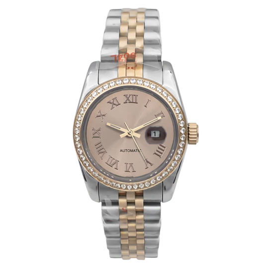 LADY-SEIKOJUST TWO TONE DIAMOND BEZEL