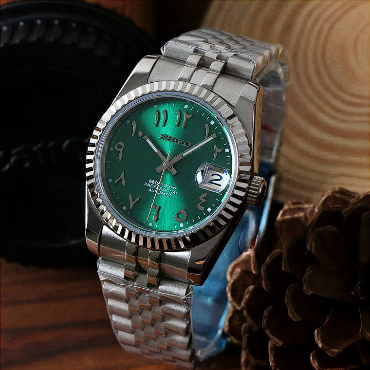 SEIKOJUST CLASSIC GREEN ARABIC